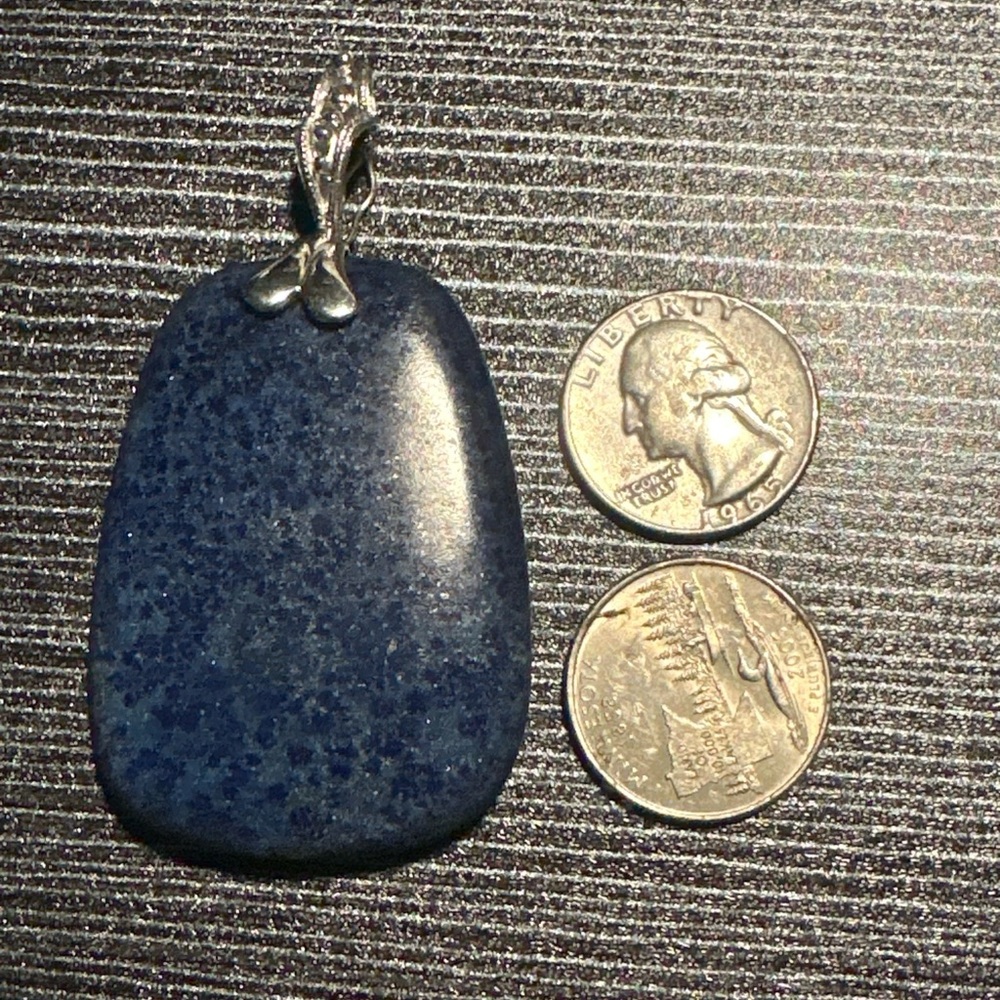 Lucas Lameth Sterling Silver Lapis Lazuli Pendant LARGE LUC 925 CN